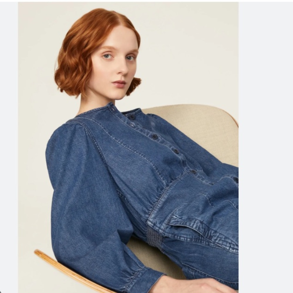 New: Madewell Denim Straight Jumpsuit. Size 8